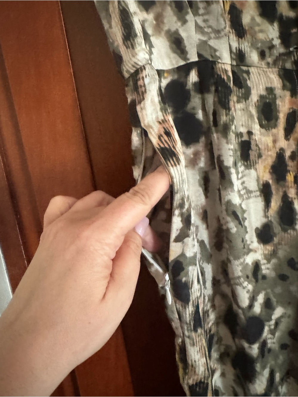 Louis Féraud 100% Silk Leopard Print Jumpsuit - Picture 6 of 15